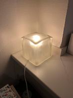 Vintage Ikea Iviken Icecube Lamp, Huis en Inrichting, Lampen | Tafellampen, Ophalen of Verzenden, Gebruikt, Glas, Minder dan 50 cm