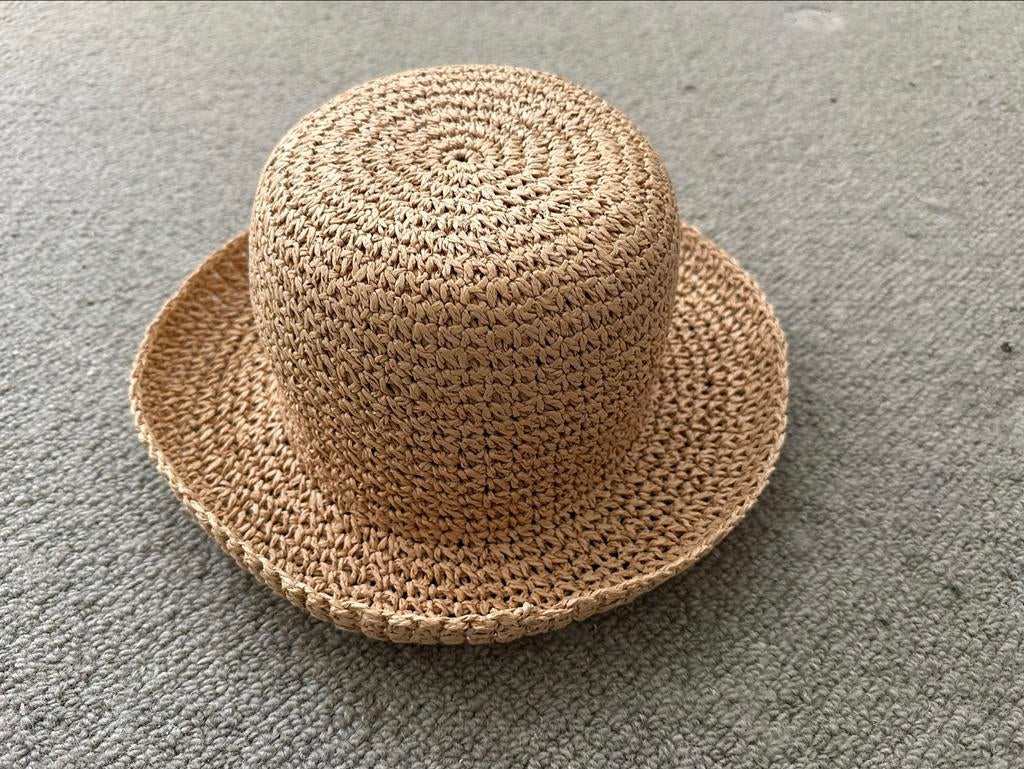 Geweven Dames Hoed van Natuurlijk Materiaal, Ophalen of Verzenden, Nieuw, 56 of 57 cm (M, 7 of 7⅛ inch), Hoed