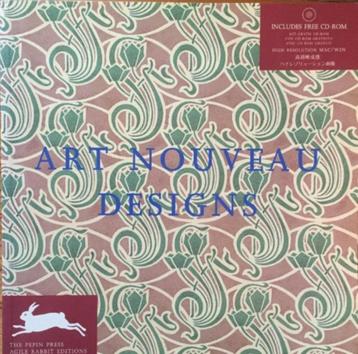 Mooi boek over Art Nouveau Designs + CD-ROM beschikbaar voor biedingen