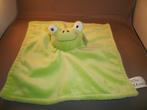Wibra kikker groen velours knuffel doekje 25x26 cm witte, Ophalen of Verzenden, Nieuw, Kikker