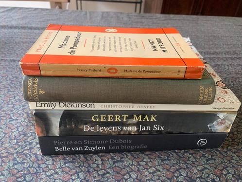 5x Biografie: Jan Six, Belle van Zuylen, Madame de Pompadour, Boeken, Biografieën, Gelezen, Overige, Ophalen of Verzenden