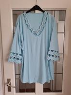 Mooie kwaliteit lichtblauw tuniek maat 52, Blauw, Ophalen of Verzenden, Zo goed als nieuw, Blouse of Tuniek