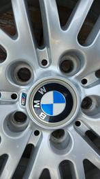 BMW M style 18 inch 7,5J ET41 velgen met zomerbanden, Ophalen, 18 inch, Gebruikt, Banden en Velgen