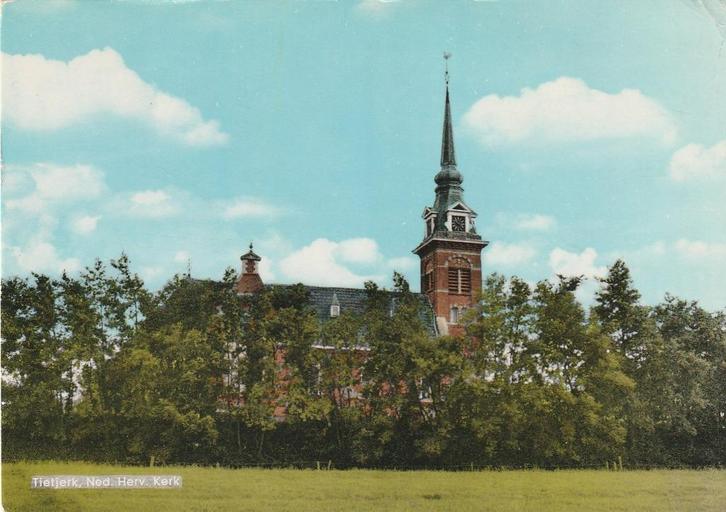 TIETJERK Ned. Herv. Kerk, Verzamelen, Ansichtkaarten | Nederland, Ongelopen, Friesland, 1960 tot 1980, Verzenden