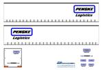 Vrachtauto decal 1:50 Penske logistics ( type 1 ), Nieuw, Overige merken, Bus of Vrachtwagen, Verzenden