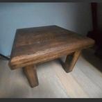 Klein eikenhouten tafeltje - 60x60 cm, Ophalen, Gebruikt, 50 tot 100 cm, 50 tot 100 cm