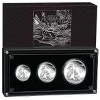 2023 Year of the Rabbit Silver Proof Three-Coin Set, Ophalen of Verzenden, Zilver