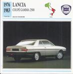 Ma941 autokaart lancia coupe gamma 2500 ( 1976 - 1983 ), Ophalen of Verzenden, Zo goed als nieuw, Auto's