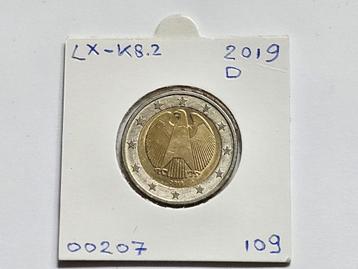 2-euromunt Duitsland (D) J 2019 Koers LX-K8.2 beschikbaar voor biedingen
