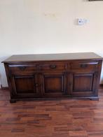 Donkerhouten dressoir met lades en deurtjes, Ophalen