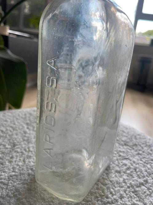 Vintage Larios fles – reliëflogo – Málaga Spanje, Antiek en Kunst, Antiek | Woonaccessoires, Ophalen of Verzenden
