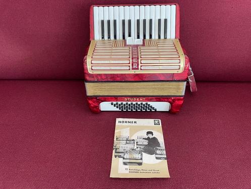 Duitse Hohner Student Iv accordeon . 40 bas . Licht., Muziek en Instrumenten, Accordeons, Gebruikt, Toetsaccordeon, 48-bas, Hohner
