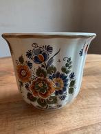 Bloempot. Delft. Polychroom., Gebruikt, Overige kleuren, Aardewerk of Porselein, Ophalen of Verzenden