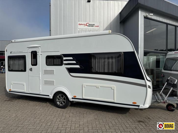Eriba Exciting 471 Mover, Luifel, Fietsenrek, Caravans en Kamperen, Caravans, Bedrijf, tot en met 4, 1000 - 1250 kg, Rondzit, Eriba