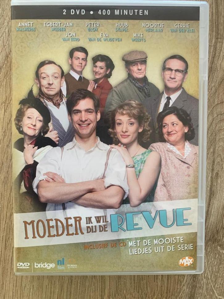 DVD serie;  Moeder ik wil bij de revue  inc. cd met liedjes, Cd's en Dvd's, Dvd's | Tv en Series, Drama, Alle leeftijden, Ophalen of Verzenden