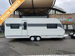 NIEUW BINNEN Hobby 620 CL Prestige 2024, Caravans en Kamperen, Caravans, Standaardzit, Hobby, Bedrijf, 6 tot 7 meter