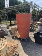 XXXL 150 cm RONDE PLANTENBAK BLOEMPOT FIBERSTONE BLOEMBAK, Tuin en Terras, Bloembakken en Plantenbakken, Ophalen, Kunststof, 100 cm of meer