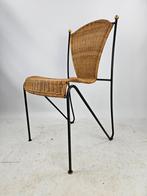 Set van 6 stoelen van Frederick Weinberg 60s stapelbaar, Vijf, Zes of meer stoelen, Gebruikt, Ophalen of Verzenden, Metaal