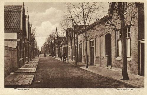 Wormerveer - Transvaalstraat - fietsers - ongelopen, Verzamelen, Ansichtkaarten | Nederland, Ongelopen, Utrecht, Ophalen of Verzenden