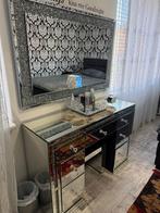 Mooie make-up tafel met spiegel en stoel, Ophalen, Spiegel, 100 tot 150 cm, 50 tot 100 cm