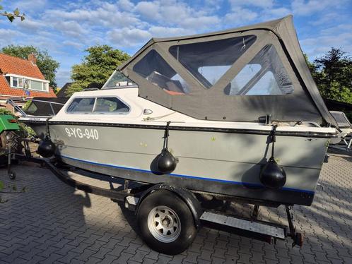Inter Nordman 540 met evt. 15 pk 4-tact Mercury, Watersport en Boten, Motorboten en Motorjachten, Gebruikt, Polyester
