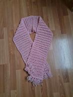 Sjaal Roze handgebreid  145 cm lang, Ophalen of Verzenden, Nieuw, Maat 46/48 (XL) of groter, Sjaal