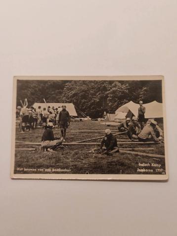 Wereldjamboree 1937 Ansichtkaart - indisch kamp beschikbaar voor biedingen