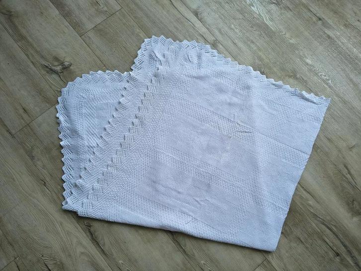 Prachtig wit antiek handgemaakt katoenen onderlaken! ZGAN!, Antiek en Kunst, Antiek | Kleden en Textiel, Ophalen of Verzenden