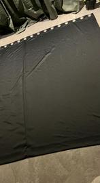 Zwarte gordijnen met ringen - 2 stuks, Verzenden, Gebruikt, Zwart, 200 cm of meer