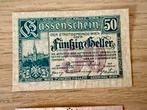 Wenen 1919 - 50 Heller Kassenschein, Postzegels en Munten, Bankbiljetten | Nederland, Ophalen of Verzenden, Euro's, Los biljet
