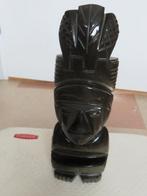 Handgemaakt Azteeks/Maya beeldje van obsidiaan, Ophalen of Verzenden, Zo goed als nieuw, Mens