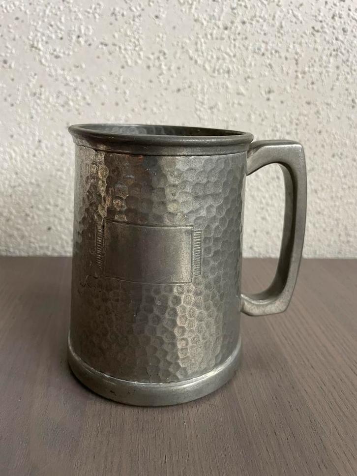Bierpul tin Sheffield Englisch Pewter, Antiek en Kunst, Antiek | Tin, Ophalen of Verzenden