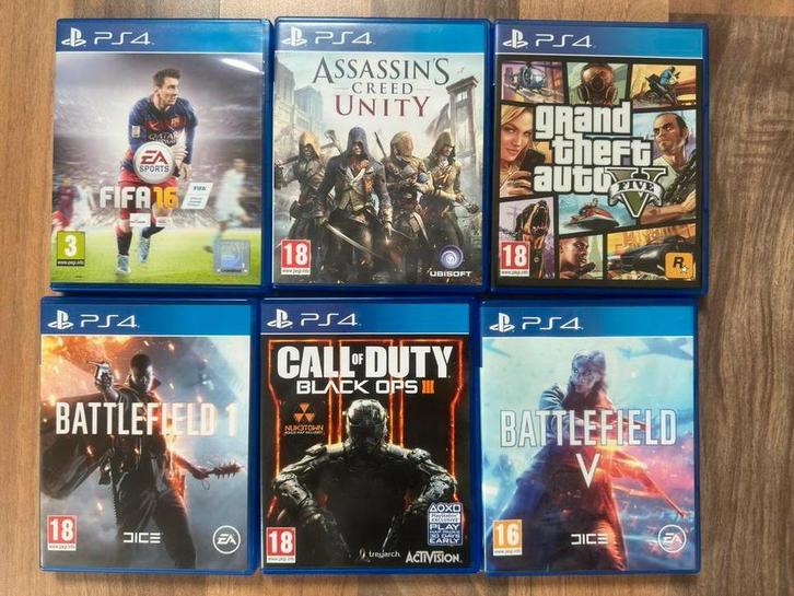 PS4 met 2 controllers, headset en 6 games!, Spelcomputers en Games, Spelcomputers | Sony PlayStation 4, Zo goed als nieuw, Original