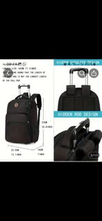 Handbagage Rugzak/trolly- Ideaal voor school of reizen!, Ophalen of Verzenden, Overige merken
