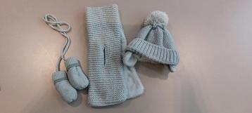 Babysjaal babymutsje babywantjes hema groen beschikbaar voor biedingen