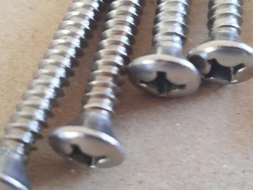 100-200 stuks RVS zelftappers lenskop kruiskop 5,5 x 45 mm beschikbaar voor biedingen
