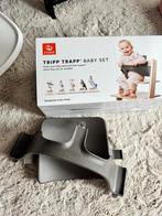 Tripp trapp babyset grijs (evt combi met eetblad wit), Kinderen en Baby's, Kinderstoelen, Ophalen of Verzenden, Zo goed als nieuw