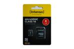 Intenso 4GB microSDHC geheugenkaart, MicroSDHC, Intenso, Nieuw, Ophalen of Verzenden
