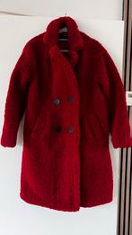 Rode Teddy Jas - Maat S, Kleding | Dames, Ophalen of Verzenden, Zo goed als nieuw, Maat 36 (S), Rood