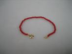 Antieke Bloedkoralen Baby Armbandje met Gouden veerring, Sieraden, Tassen en Uiterlijk, Kindersieraden, Verzenden, Nieuw, Overige kleuren