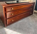 Antiek Houten TV Meubel/ kastje met drie lades, Antiek en Kunst, Antiek | Meubels | Kasten, Ophalen