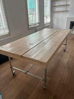 Steiger houten eettafel, Ophalen, Industrial, Steiger, 200 cm of meer, 50 tot 100 cm