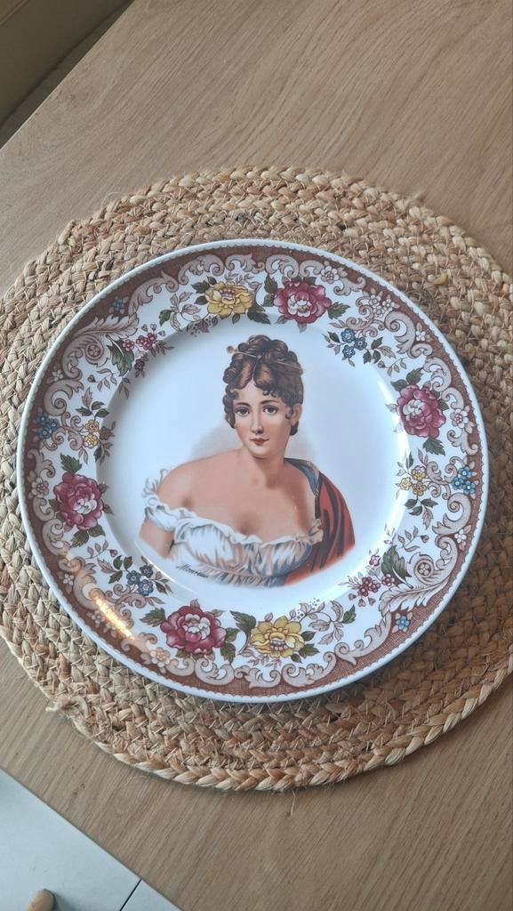 Vintage Gloria Bavaria Wandbord met Damesafbeelding, Antiek en Kunst, Ophalen of Verzenden