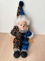 Clown met porseleinen gezicht, Verzamelen, Poppen, Ophalen of Verzenden, Zo goed als nieuw, Pop