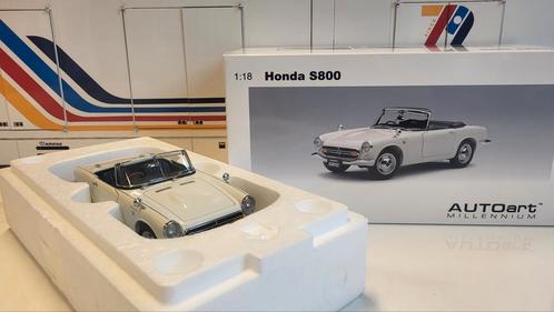 AUTOart Millenium Honda S800 White, Hobby en Vrije tijd, Modelauto's | 1:18, Zo goed als nieuw, Auto, Autoart, Ophalen of Verzenden