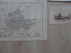 Originele gravures en lithos Leeuwarden, Friesland 18e eeuw, Verzenden