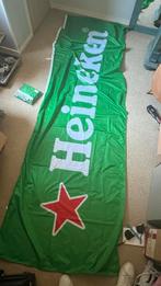 Heineken banier 100x300 cm  – 2 stuks beschikbaar, Diversen, Vlaggen en Wimpels, Ophalen of Verzenden, Zo goed als nieuw