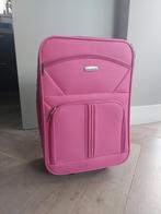 Roze rol koffer, Sieraden, Tassen en Uiterlijk, Koffers, Ophalen, Gebruikt, Overige materialen, Uitschuifbare handgreep