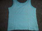 Lichtblauw/wit gestreept damesshirt/hemd, Blauw, Maat 46/48 (XL) of groter, Ophalen of Verzenden, Zonder mouw