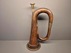 Antieke koperen Klaroen / Signaal hoorn, Muziek en Instrumenten, Blaasinstrumenten | Hoorns, Ophalen of Verzenden, Overige typen